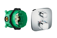 15707000S Set HG Ecostat E термостатический смеситель для душа (15707000+01800180)