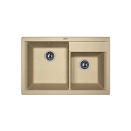 Мойка кухонная иск. камень Флорентина "Касси 780" 780х510 бежевый FG (20.230.E0780.104)