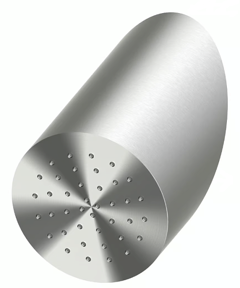 Верхний душ Quadro design 154, сталь брашированная (SF044 AS)