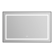 Зеркало в алюминиевой раме с светильником и подогревом BelBagno Kraft 1085 х 32 х 685 (SPC-KRAFT-1085-685-TCH-WARM-NERO)