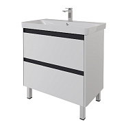 Тумба под раковину подвесная/напольная Dreja Luxury Plus 80 см, белый