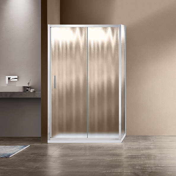 Душевой уголок Vincea Garda (VSR-1G8016CH) 1600х800 мм, хром, стекло шиншилла