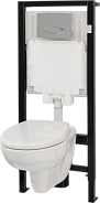 E21733RU-00 OUT OF COL BRIVE Комплект инсталляции 3/6 л с подвесным унитазом, сиденьем, клавишей смыва и креплениями