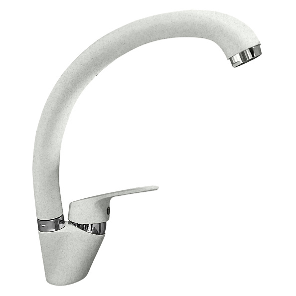 Смеситель для кухни GranFest Z-3323, белый