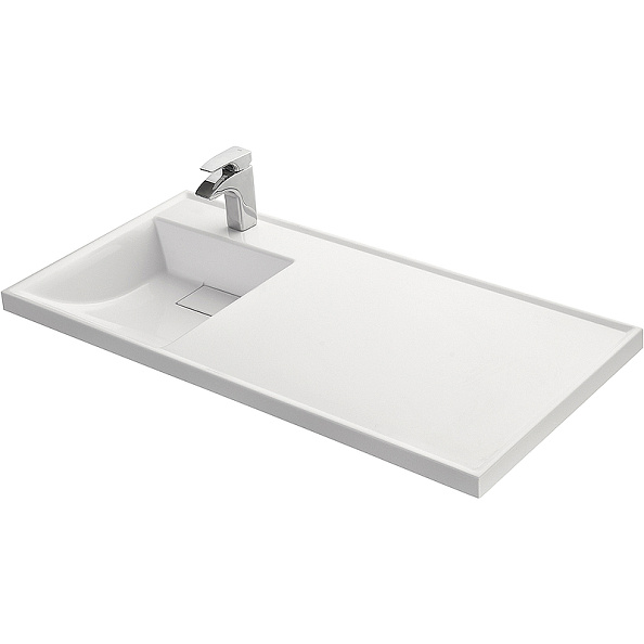 Раковина Aquaton Лондри 1050 белая левая 1A72833KLH01L