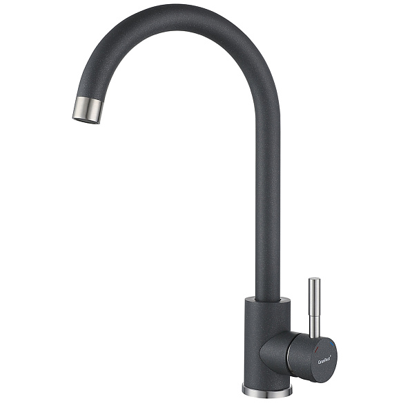 Смеситель для кухни GranFest Z-5410, темно-серый