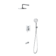 Душевая система для ванны и душа DQ Bonn встраиваемая с изливом хром (DA1705601)