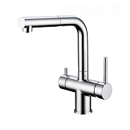 Смеситель для кухни с выдвижным изливом Grocenberg GB4097CR, хром