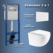 Комплект Maretti 3 в 1: унитаз EA10PBM73-844, инсталляция AC11P5211, кнопка AC12UM-740