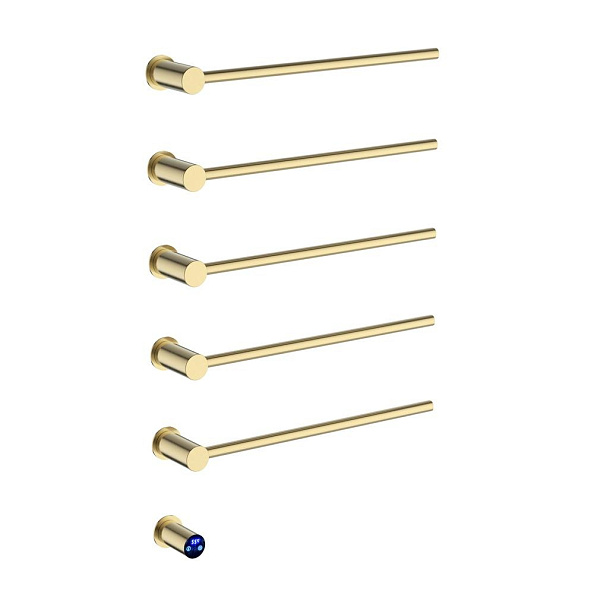 Полотенцесушитель электрический Terminus Аккорд П5 50х80, брашированное золото