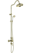 AQ2563PG КЛАССИК термостатическая душевая система (смеситель для душа) 220мм, полир. золото