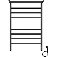 Полотенцесушитель электрический Terminus Аврора с/п П8 500х800 КС 905, черный матовый, справа подключение (4670078556974)