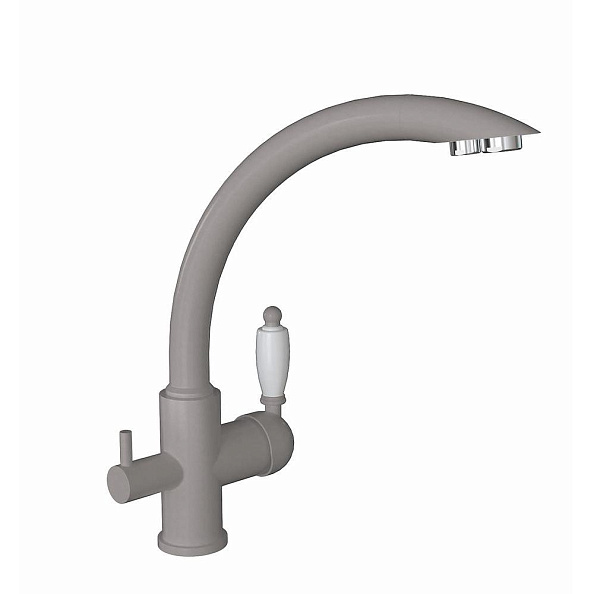 Смеситель для кухни с подключением фильтра Florentina ШАЛЕ 333.25H.2113.305, грей