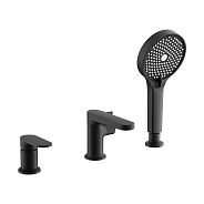 Смеситель для ванны BELZ на борт черный (B66713-7)