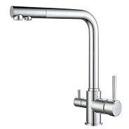 Смеситель для кухни с подключением фильтра GranFest 3611, хром