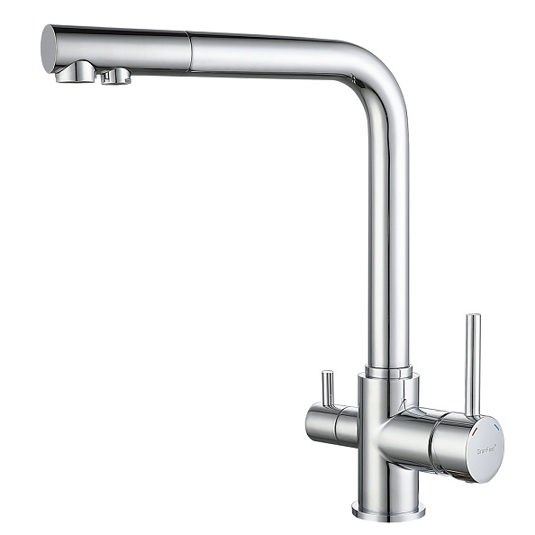 Смеситель для кухни с подключением фильтра GranFest 3611, хром