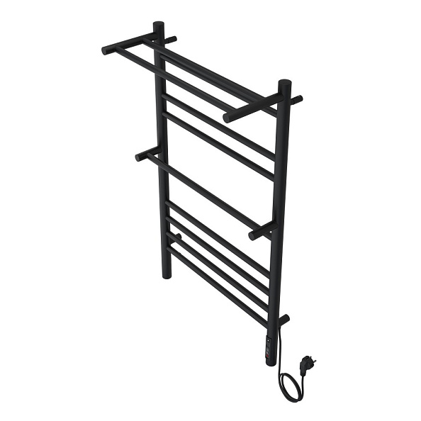 Полотенцесушитель электрический Aquatek Альфа П10 500х900, quick touch, черный муар