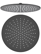 AQ2079MB круглый верхний душ 300*7 мм, матовый черный