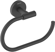 AQ4221MB ОБЕРОН полотенцедержатель овальный, матовый черный