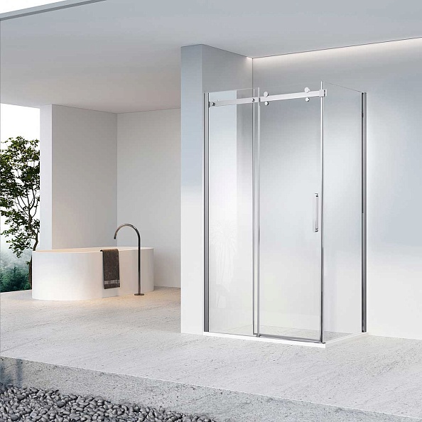 Душевой уголок Vincea Como-N (VSR-4CN9013CL) 1300х900 мм, хром, стекло прозрачное