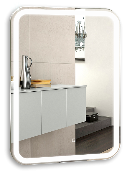 Зеркало SILVER MIRRORS 550*800 подогрев, сенсорный выключатель Мальта-2 (ФР-00001215)
