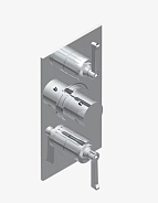 Смеситель для душа THG Hamptons with lever handles на 2 потребителя, бронза (G4S D01 5400BE)