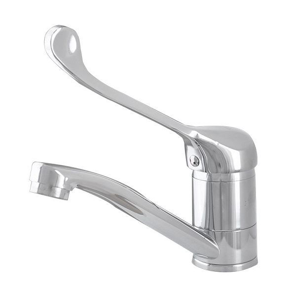 Смеситель для кухни с хирургической ручкой Сантаком stOMEGA 4579, хром