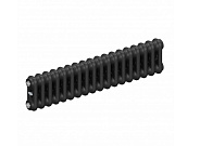 Стальной трубчатый радиатор Rifar Tubog 2018 B1, 26 секций антрацит, боковое подключение