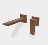 Смеситель для раковины Fima Carlo Frattini Zeta, бронза брашированная янтарная (F3971WLX8ZS)