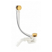 Слив-перелив (полуавтомат) Grocenberg GB240GL, брашированное золото