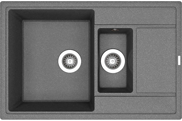 Мойка кухонная иск. камень Флорентина "Липси 780К" 780х510 черный FG (20.250.D0780.102)