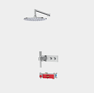 Душевой комплект Fima Carlo Frattini Shower systems, никель шлифованный (F5979X2R252SN)