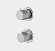 Смеситель для душа Fima Carlo Frattini Fimatherm, на 2 потребителя, хром черный брашированный (F3233N7CS)