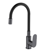 Смеситель для кухни HAIBA оружейная сталь/черный (HB73796-3)