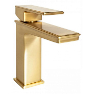 Смеситель для раковины Hansberge H1070MG, матовое золото