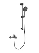 AQ1748BGM ЛУГАНО смеситель для ванны с душевым гарнитуром 3jet, оружейная сталь