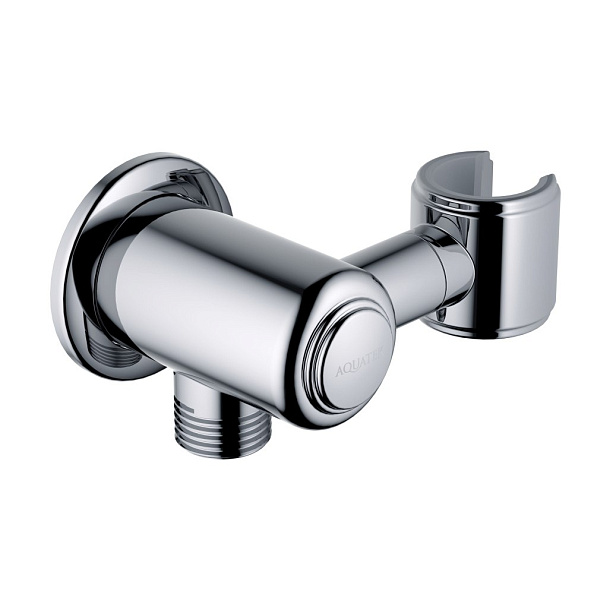 Шланговое подсоединение AQUATEK КЛАССИК, с держателем, хром AQ2462CR