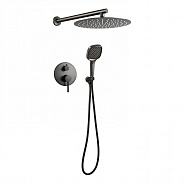 Душевая система встраиваемая FILARETE Roun FL1028BG, графит