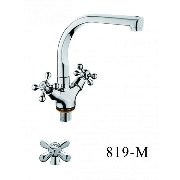 Смеситель для кухни D-Lin D153819-M, хром