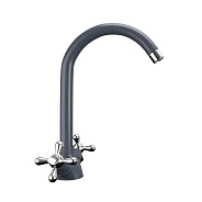 Смеситель для кухни Ulgran U-012-343, антрацит