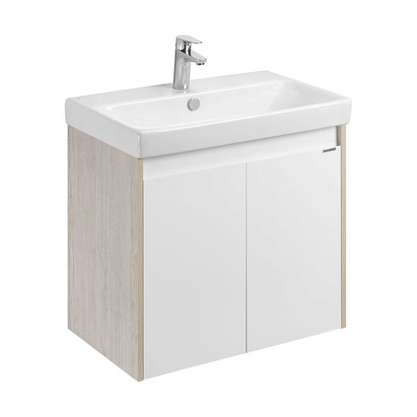 1A2789K0SDB20 Набор Акватон: 1A278901SDB20 Тумба-умывальник Сканди Doors 70 Бел/Дуб Верона/1WH501628 Раковина Адриана 70