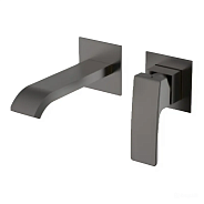 Смеситель Raglo R02.11.09 для раковины встраиваемый монолитный, графит