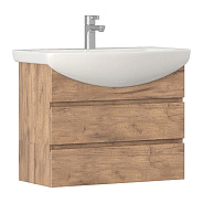 Тумба с раковиной подвесная VIGO Wing tp.WIN.BAL.70.2Y дуб золотой, 70 см