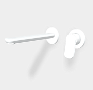 Смеситель для раковины Fima Carlo Frattini Flo', белый матовый (F3821WLX8BS)