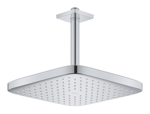 Душ верхний вид струи Grohe Tempesta 250 Cube 1, хром / белый (26688000)