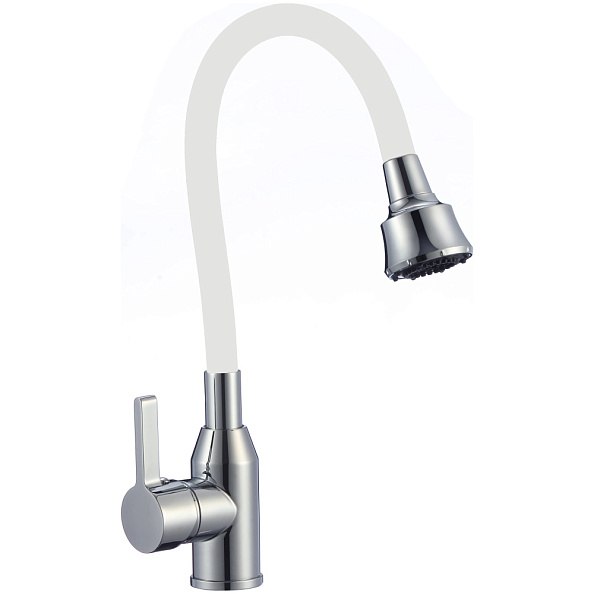 Смеситель для кухни с гибким изливом и режимом душ Fmark FS8266A-02, хром
