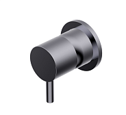 Смеситель для душа Ritmonio Diametro35 S, на 1 потребитель, хром черный брашированный (Brushed Black Chrome) (PR52FC201BLX)