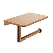 Держатель для туалетной бумаги Raglo R320.03.33 с полкой,матовая медь