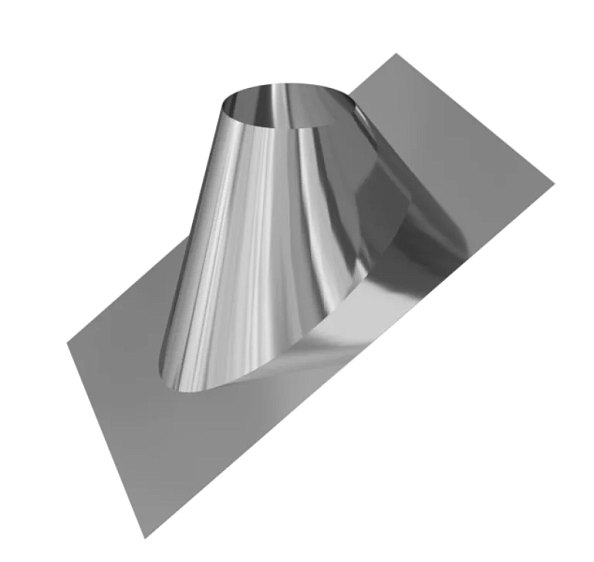 Крышная разделка угловая Ferrum (430/0,5) Ф350