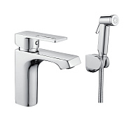 Смеситель для раковины с гигиеническим душем Raffine F171, хром